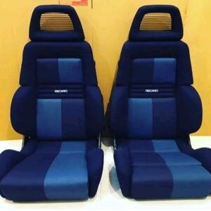 blue recaro seats